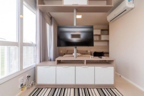 Flat no Ed Metropolitan Sidney - Jardim Goiás - Próximo ao Shopping FLAMBOYANT - Wifi - Garagem - MS902O